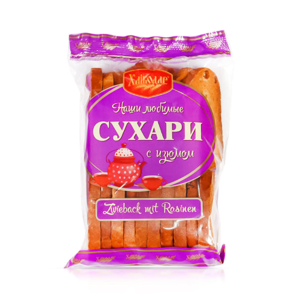 Zwieback-Rosinen